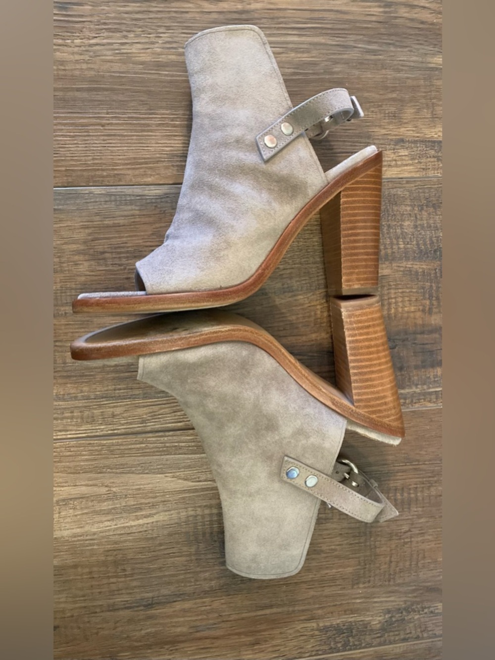 Rag & Bone Wyatt Suede Slingback Sandals - Picture 3 of 14